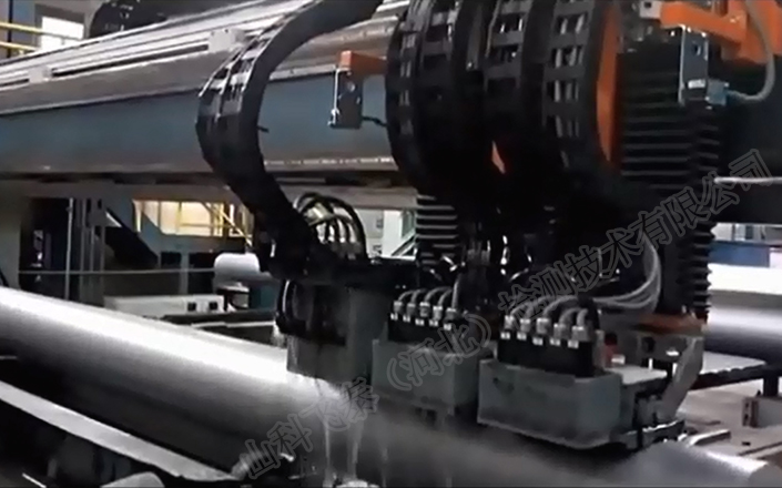 Ultrasonic automatic flaw detection equipment for large bar materials