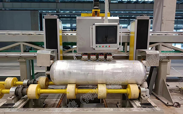 Aluminum alloy bottle ultrasonic automatic flaw detection and thickness measurement equipment