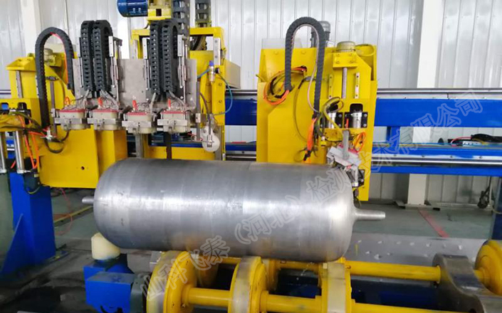 High pressure gas cylinder shoulder nozzle ultrasonic automatic flaw detection equipment