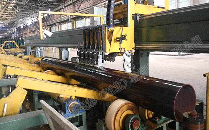 Seamless pipe online ultrasonic automatic flaw detection equipment